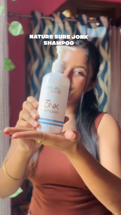 Instagram post by @priyaakhiii for Nature Sure. Caption reads: [...] hair starts with a healthy scalp. 🌿✨ Nature....