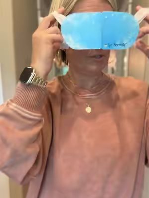 TikTok post by @thestillfarm for Lure Essentials. Caption reads: [...] a huge fan of these eye masks. 🔥🧊 @Lure....