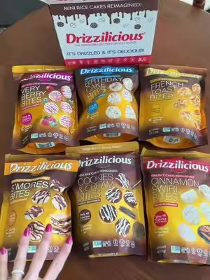 TikTok post by @ambre_skye for Drizzilicious. Caption reads: [...] after dinner sweet treat 🤤🤤🤤....