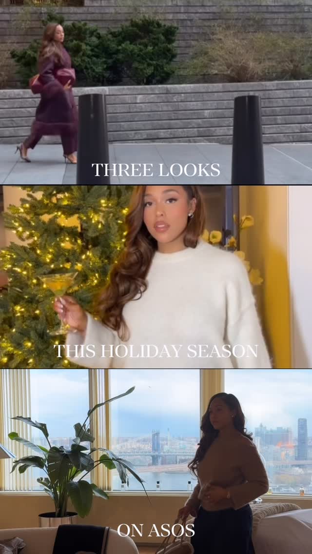 Instagram post by @jordynwoods for ASOS. Caption reads: This time of year is nonstop, so I love anything....