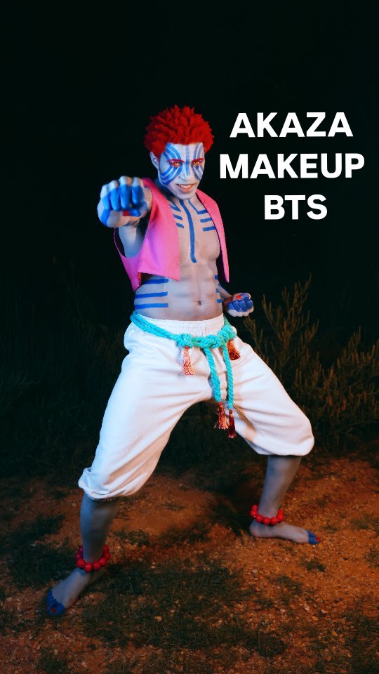 Instagram post by @jlee_does_makeup for RCMA Makeup. Caption reads: Here's an Akaza makeup tutorial / timelapse....