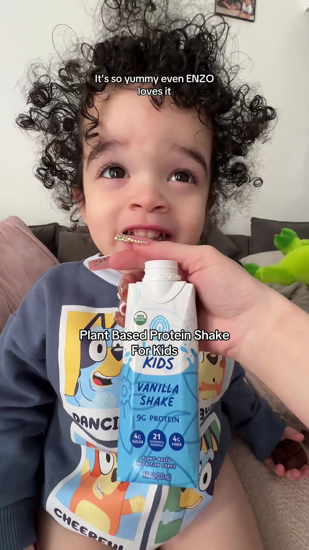 TikTok post by @meganshenanigans for Koia. Caption reads: [...] plant based protein shake 😍🙌🏻 @drinkkoia....