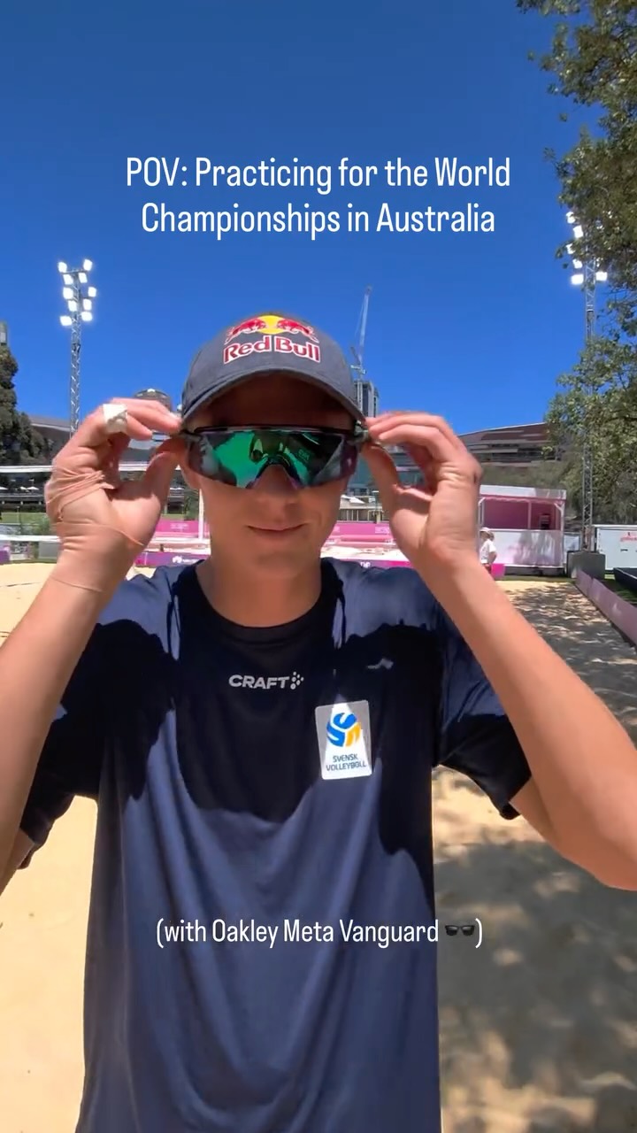 Instagram post by @ahmanhellvigbeach for Oakley. Caption reads: #ad We are getting ready for the World....