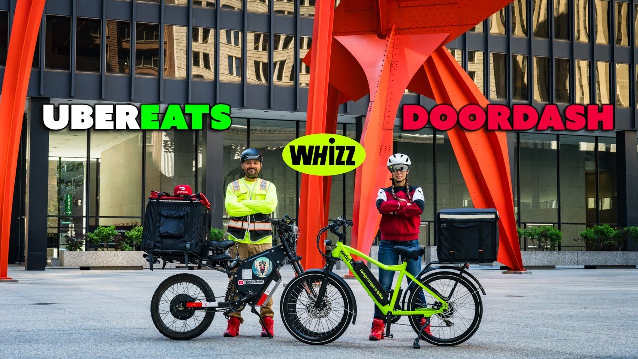 YouTube post by @EddieBenitez3 for Rad Power Bikes. Caption reads: Can the Whizz E Bike Handle the Streets of....