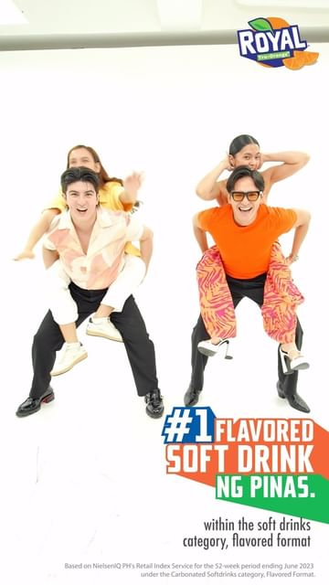 Instagram post by @mavylegaspi for Royal Philippines. Caption reads: Hop into the kakulitan kasama ang barkada at....