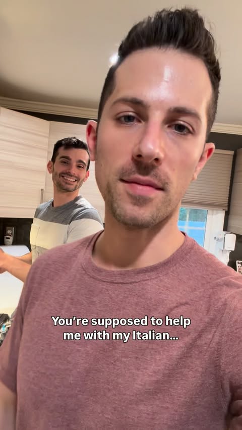 Instagram post by @sidneyandg for Babbel. Caption reads: [...] me to his parents! I found a solution,....