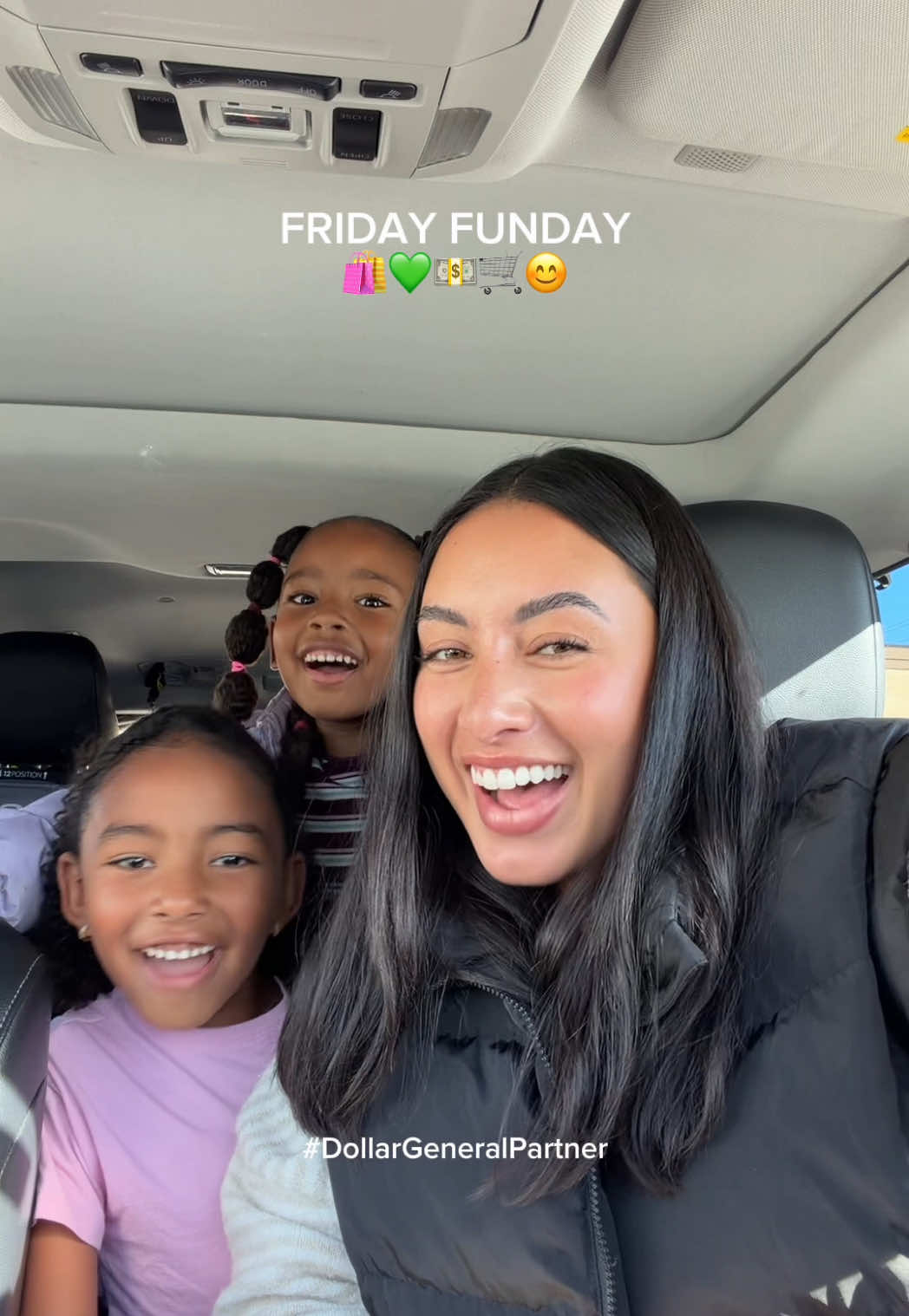 TikTok post by @sabriena_abrre for Dollar General. Caption reads: Friday Funday on a budget? Say less. @Dollar....