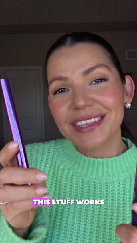 Instagram post by @cocomar.mar for Fièra Cosmetics. Caption reads: This stuff WORKS ✨ My makeup was aging me… until I....