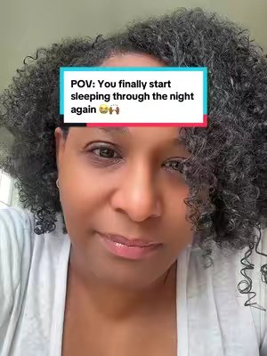 TikTok post by @mamajufu for Black Girl Vitamins. Caption reads: [...] my nighttime routine. #MenoChill....