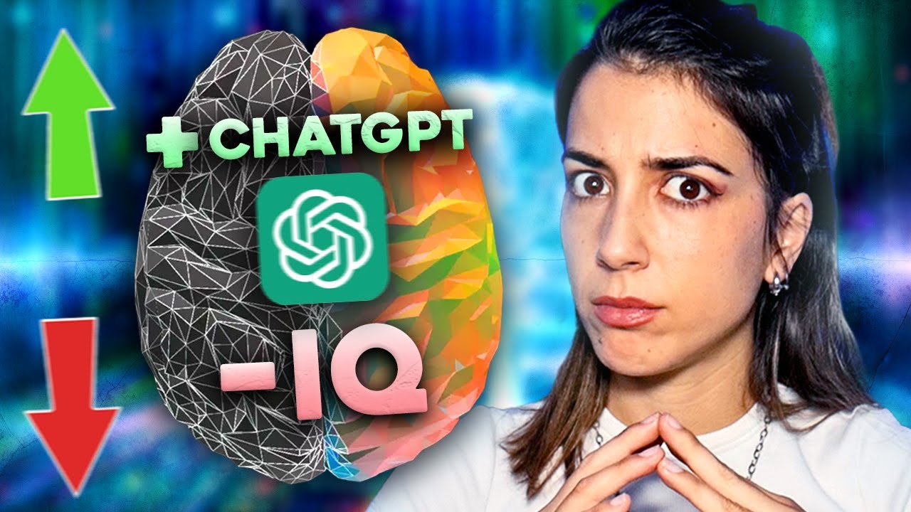 YouTube post by @LaGataDeSchrödinger for Nextory. Caption reads: Has ChatGPT Made Us STUPID? | How to Reclaim Our....