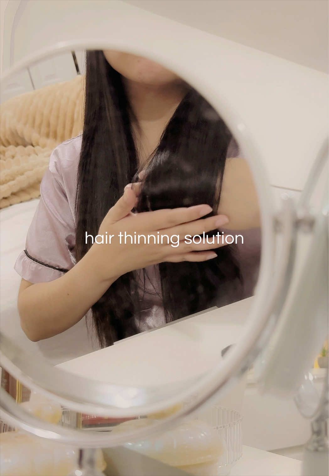 TikTok post by @lifeoflianb for TryBello Hair. Caption reads: [...] takes less than a minute to use 🤍✨....