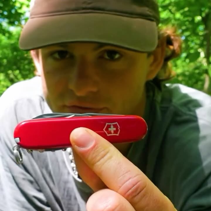 Instagram post by @sickos for Victorinox. Caption reads: The actual best thing to keep on or around you at....