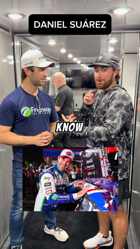 Instagram post by @chat.us.up for NASCAR. Caption reads: [...] three years of races 😂 #chatusup #espn....