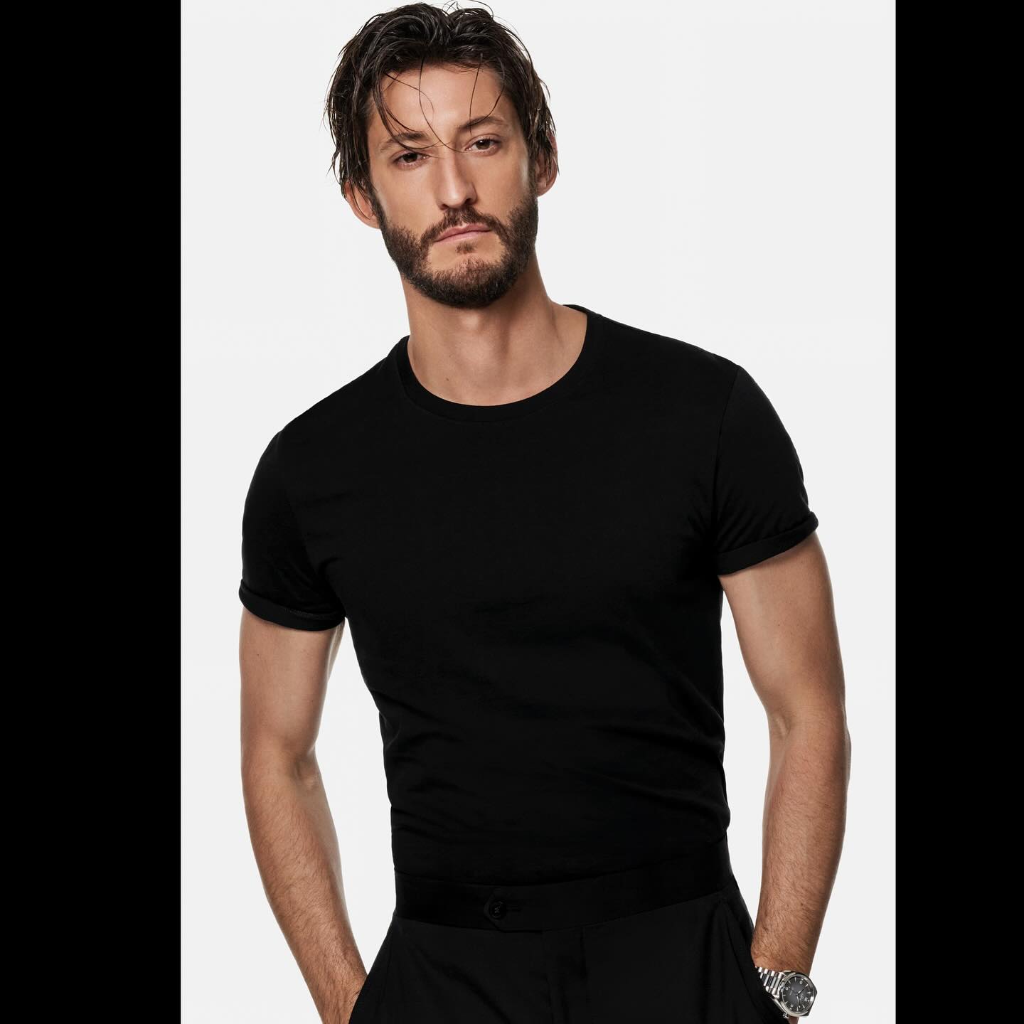 Instagram post by @pierreniney for OMEGA. Caption reads: Nice shoot with @thomaslavellephotography 📸 Proud....