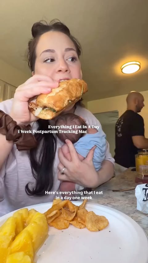 Instagram post by @amyfunderburk_ for Kodiak Cakes. Caption reads: [...] #postpartum #kodiakpartner @kodiakcakes.