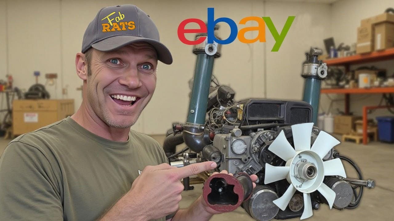 YouTube post by @FabRats for Yankum. Caption reads: I Bought A Motor From EBAY........But Why?.
