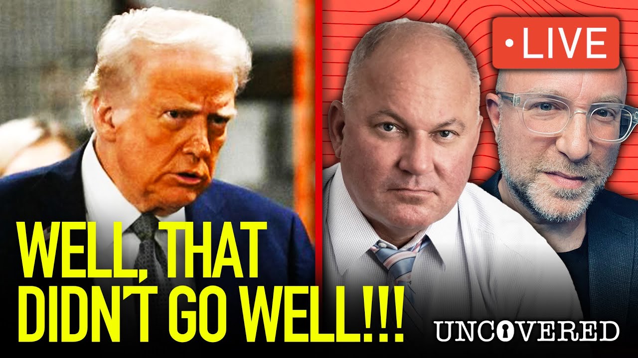 YouTube post by @MeidasTouch for Mack Weldon. Caption reads: LIVE: MAGA gets UNCOVERED as Trump gets....