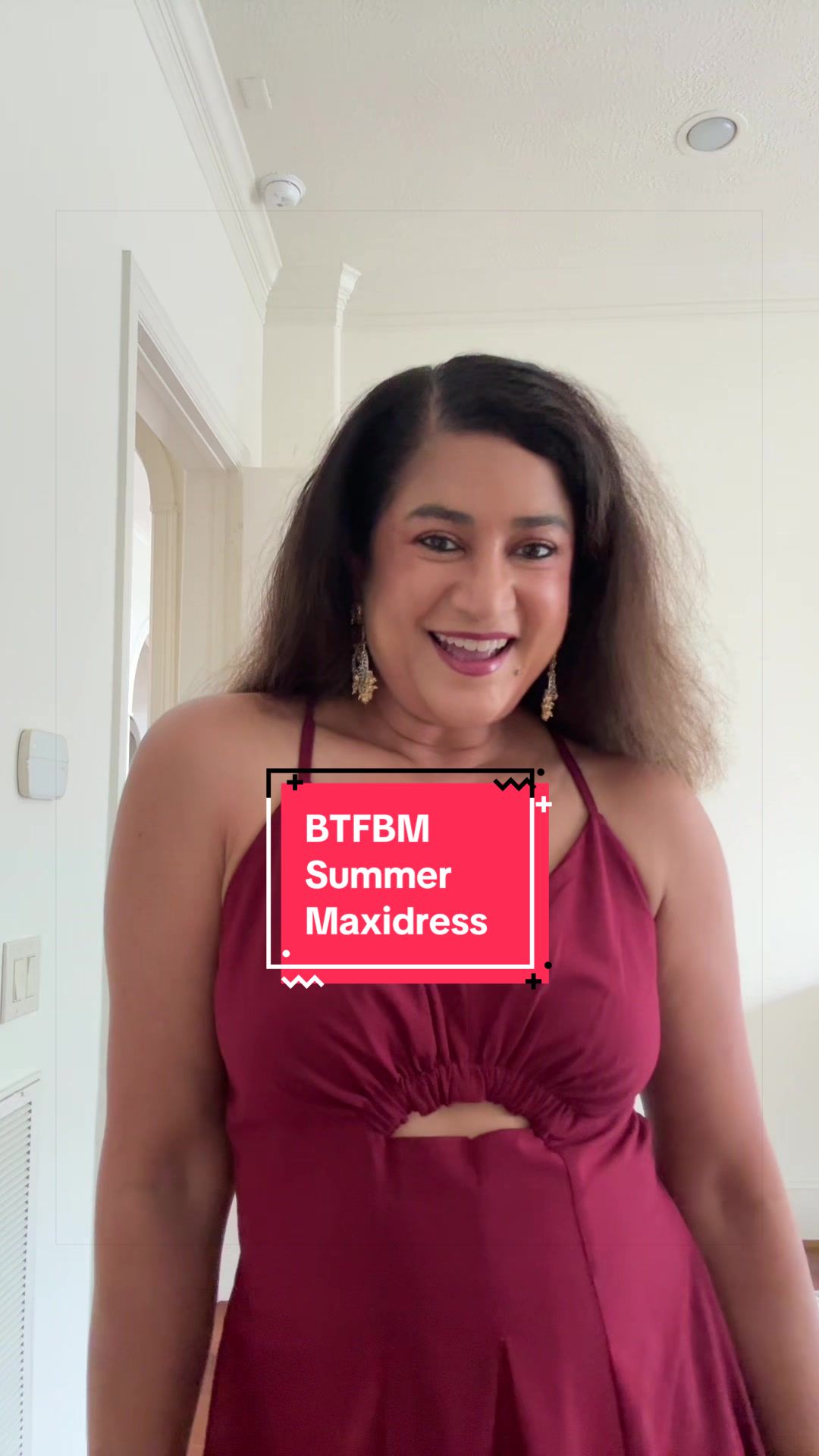 TikTok post by @radchandra for BTFBM. Caption reads: [...] mixed metal earrings with this beautiful....