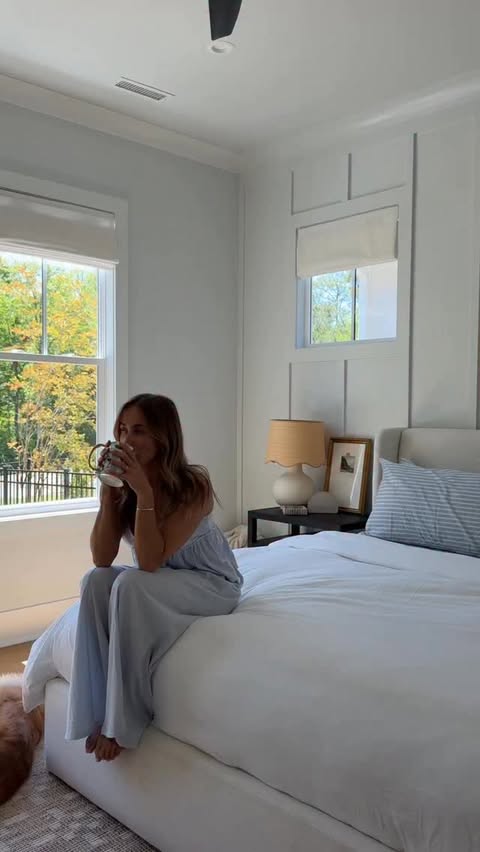 Instagram post by @morgantpete for Brooklinen. Caption reads: [...] I’ll DM you a link to our favs — our....
