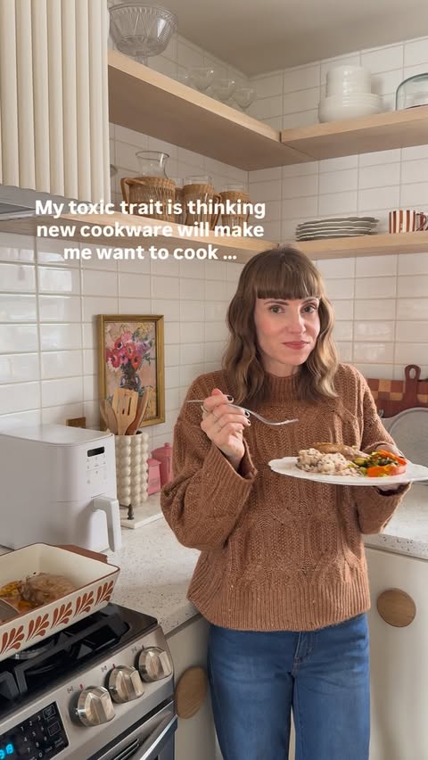 Instagram post by @britdotdesign for JCPenney. Caption reads: It actually kinda did? 😂

#ad | Approaching....