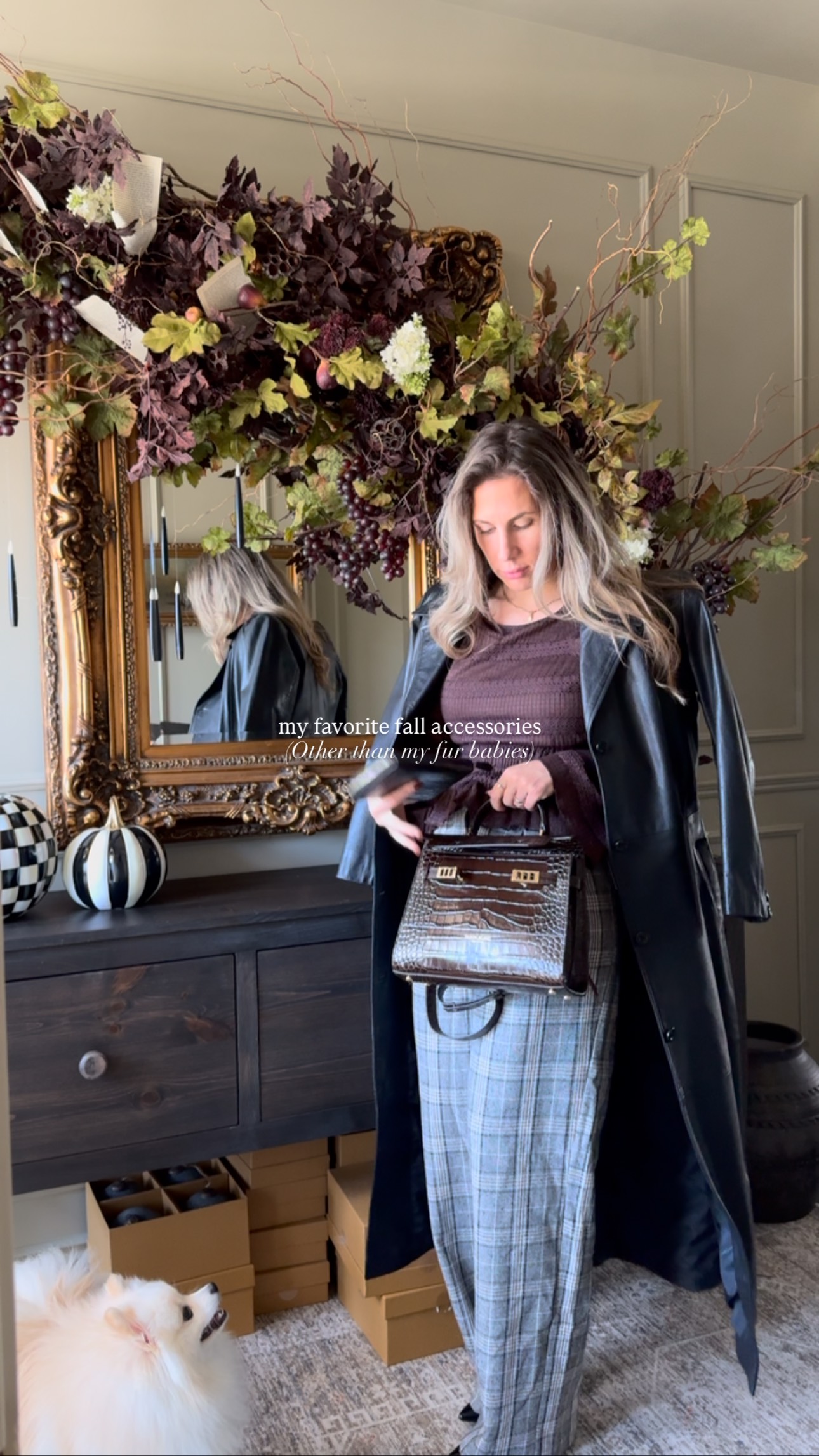 Instagram post by @salinamariahome for Teddy Blake. Caption reads: The perfect fall/winter bags @teddy_blake....