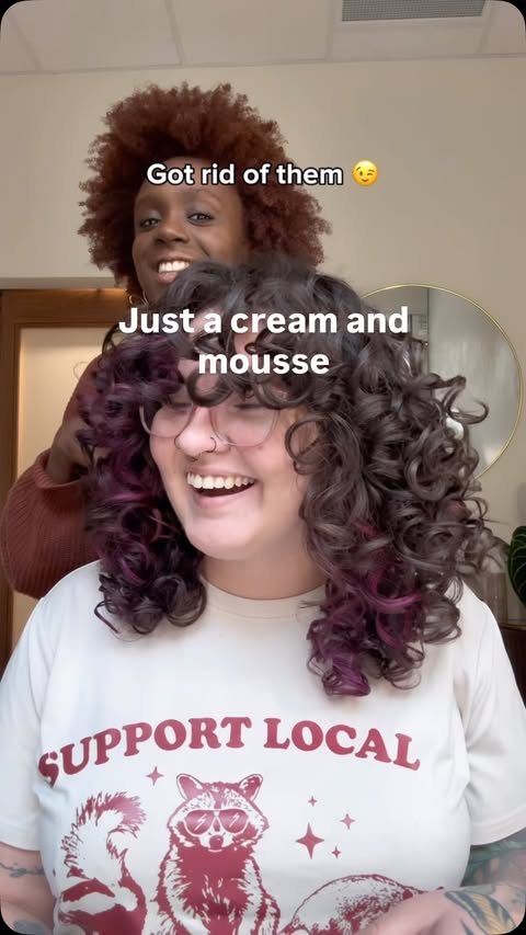 Instagram post by @reginarothcurls for UMBERTO GIANNINI. Caption reads: In case you haven’t realized… your routine does....