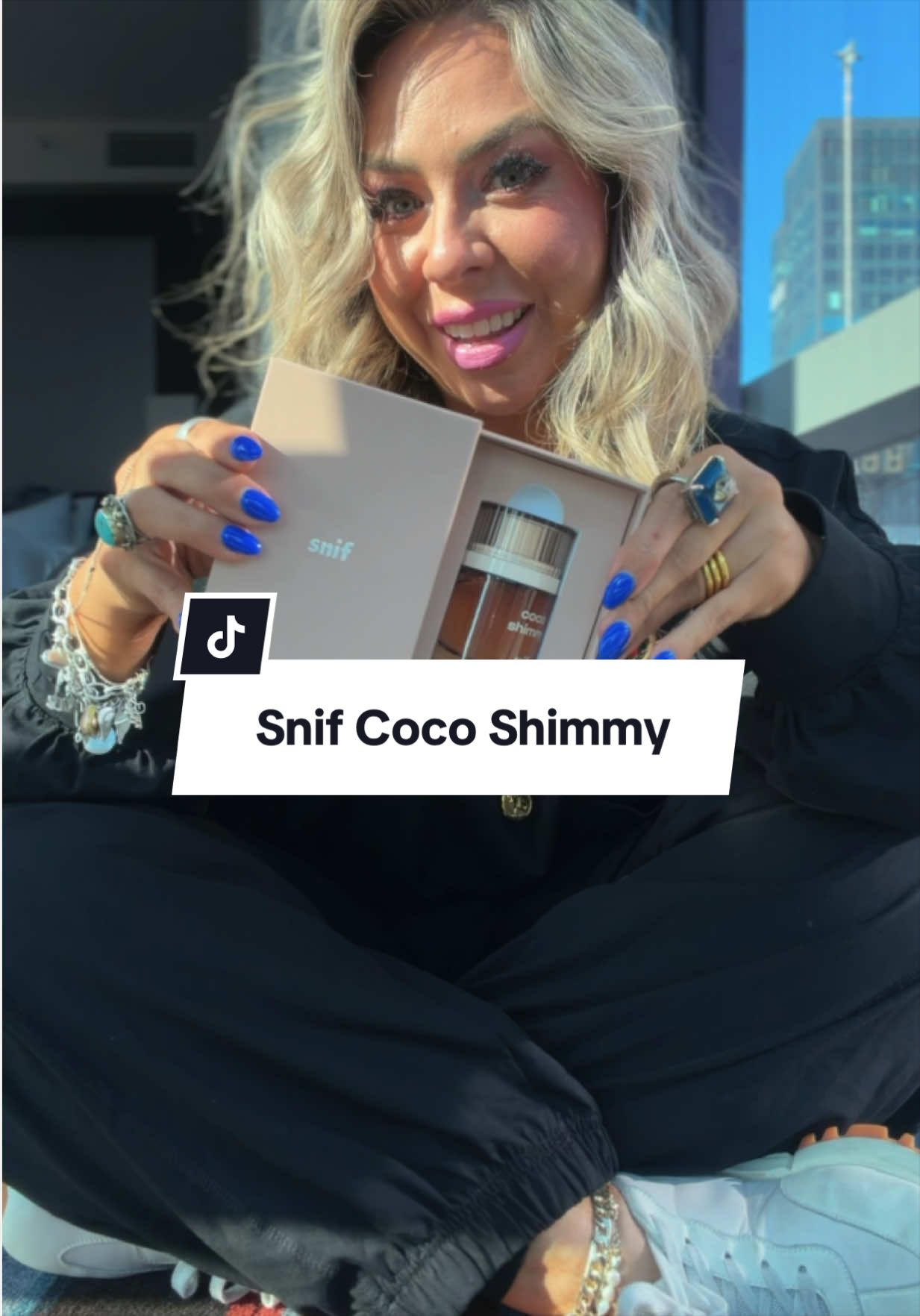 TikTok post by @lindaannettem for Snif. Caption reads: The perfect summer scent @Snif think coconut with....