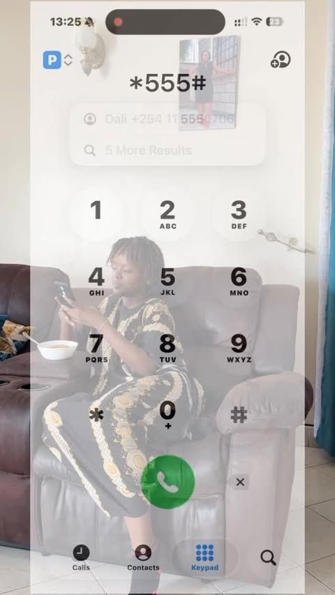 Instagram post by @stacy_waitheraa for Safaricom. Caption reads: [...] B-LIVE today and be ready #BLiveNiFom....