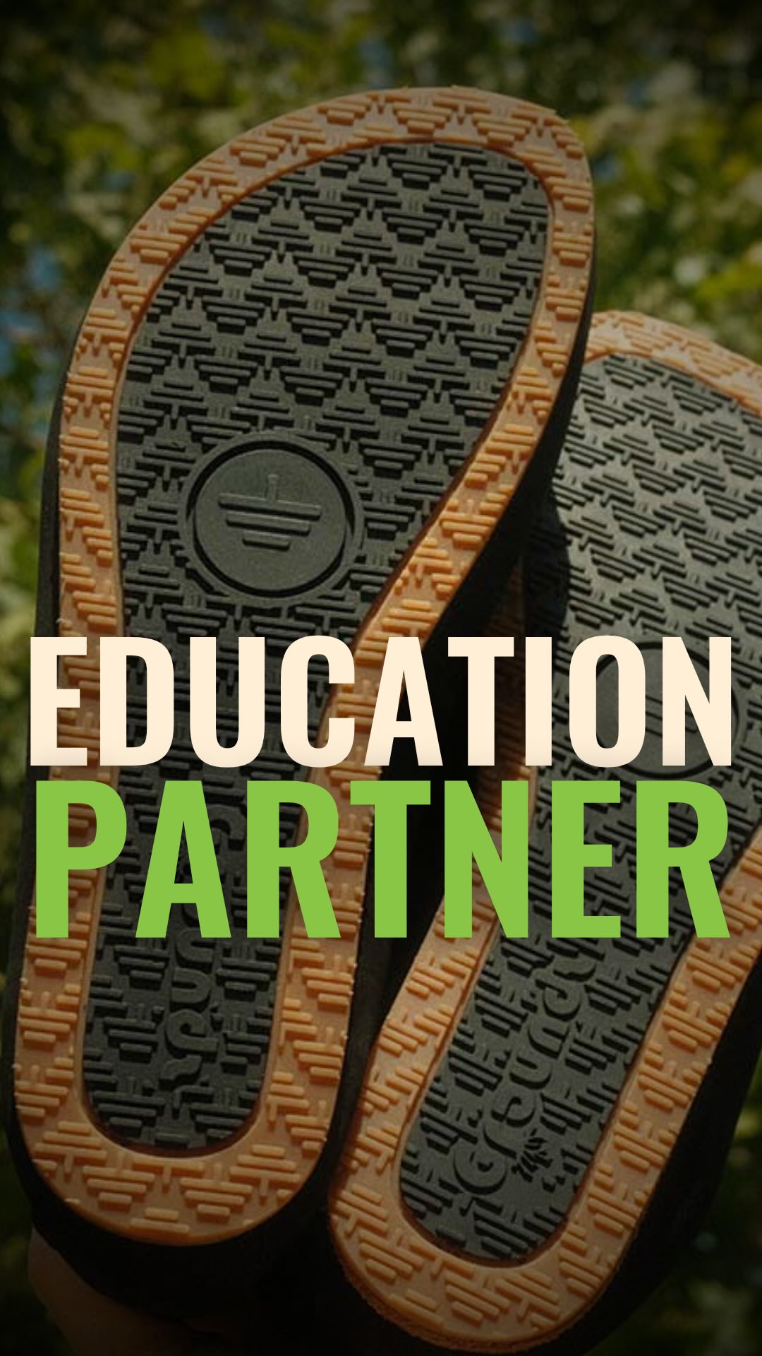 Instagram post by @groundz_official for The Foot Collective. Caption reads: 🌱 EXCITING ANNOUNCEMENT: Groundz Footwear is our....