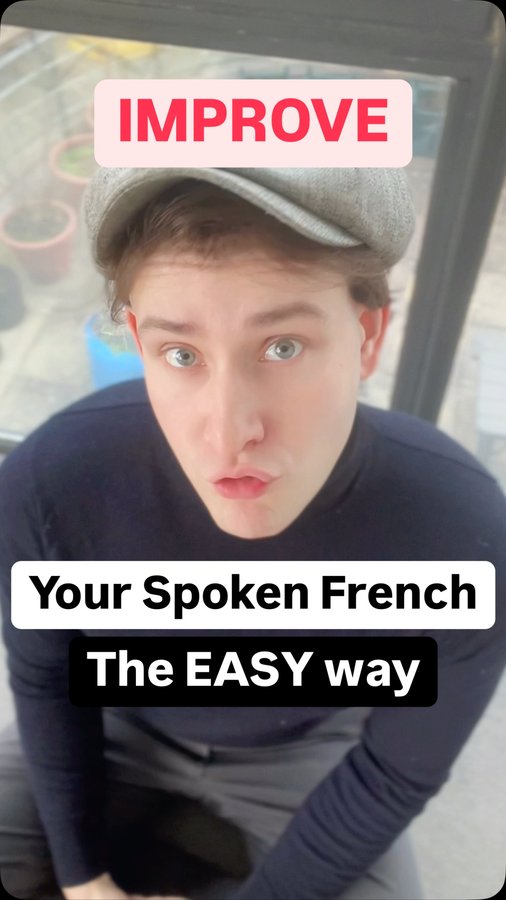 Instagram post by @chaseinfrench for italki. Caption reads: EASY trick to learn REAL conversational French and....