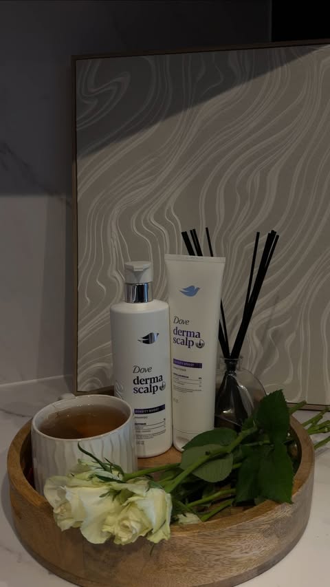 Instagram post by @beautybybhela for Dove. Caption reads: #DovePartner Romanticizing the simplest part of....