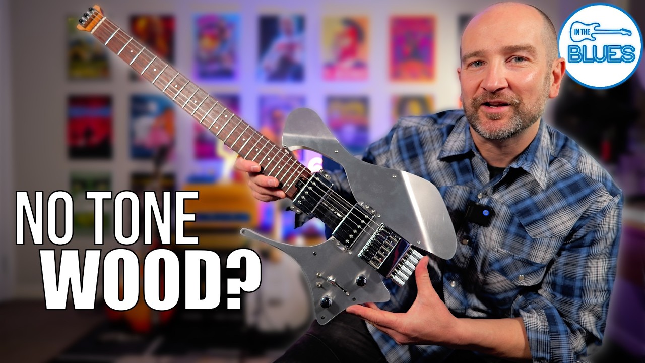 YouTube post by @intheblues for Sweetwater Integration. Caption reads: You've Never Seen a Guitar Like This?!.
