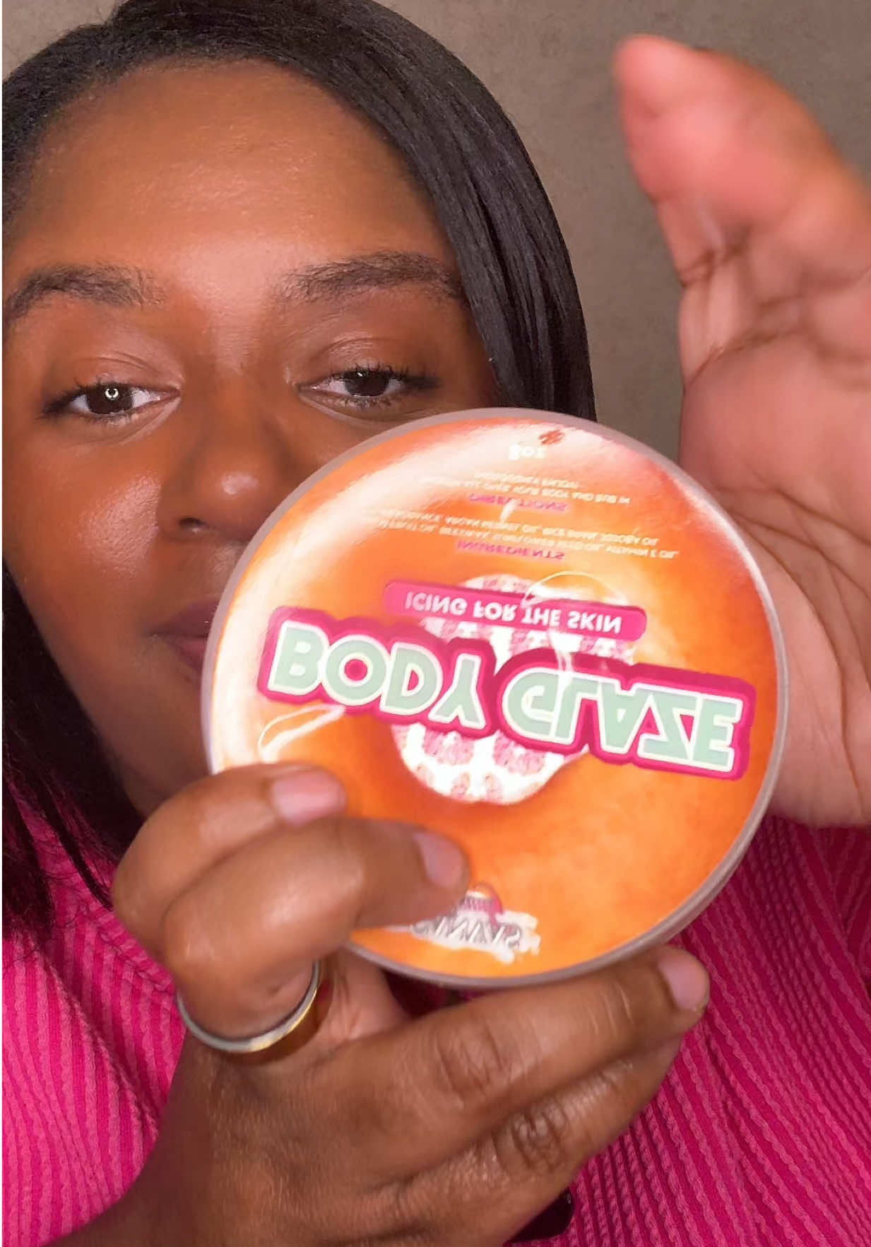 TikTok post by @shuganta for Canvas Beauty Brand. Caption reads: Finally trying the @CANVAS BEAUTY BRAND Body....