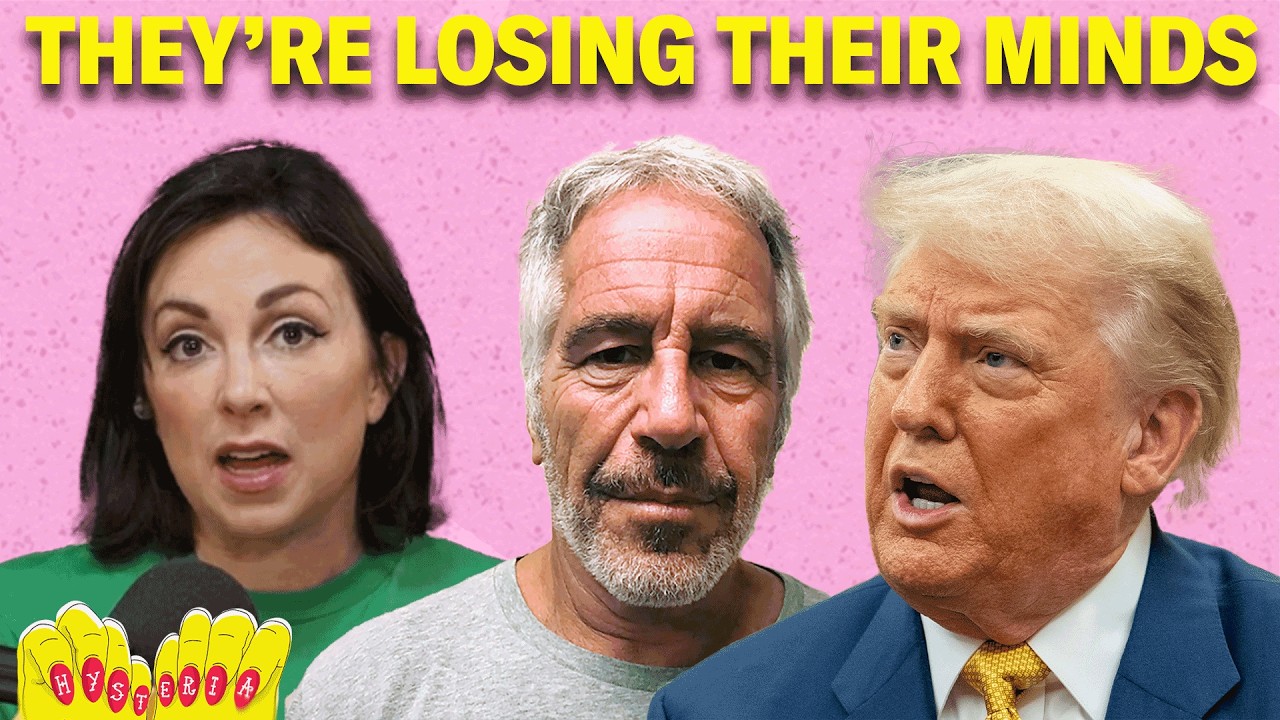 YouTube post by @hysteriapodcast for Article. Caption reads: MAGA is IMPLODING Over Trump's Mishandling of The....