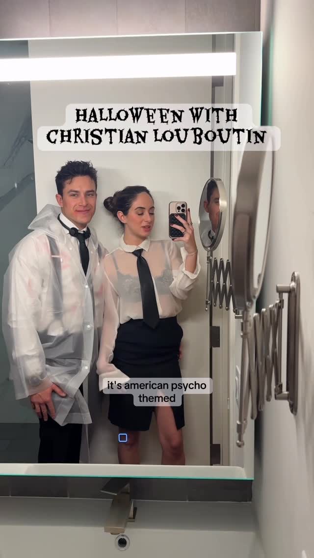 Instagram post by @blakeevinn for Christian Louboutin. Caption reads: its the way that every person had the same costume....