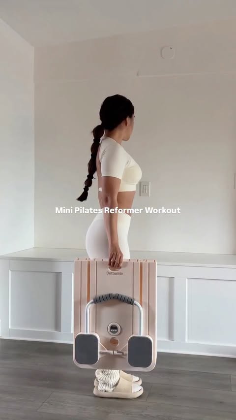 Instagram post by @jenfurbabe for BetterMe. Caption reads: [...] best way 💦💖 my mini reformer from....