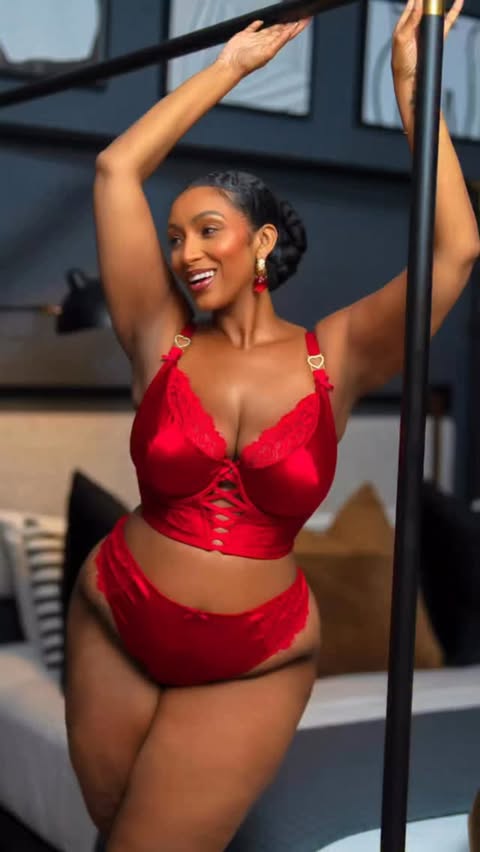 Instagram post by @nzingaimani for Lane Bryant. Caption reads: [...] in these looks (can you blame us?!)....