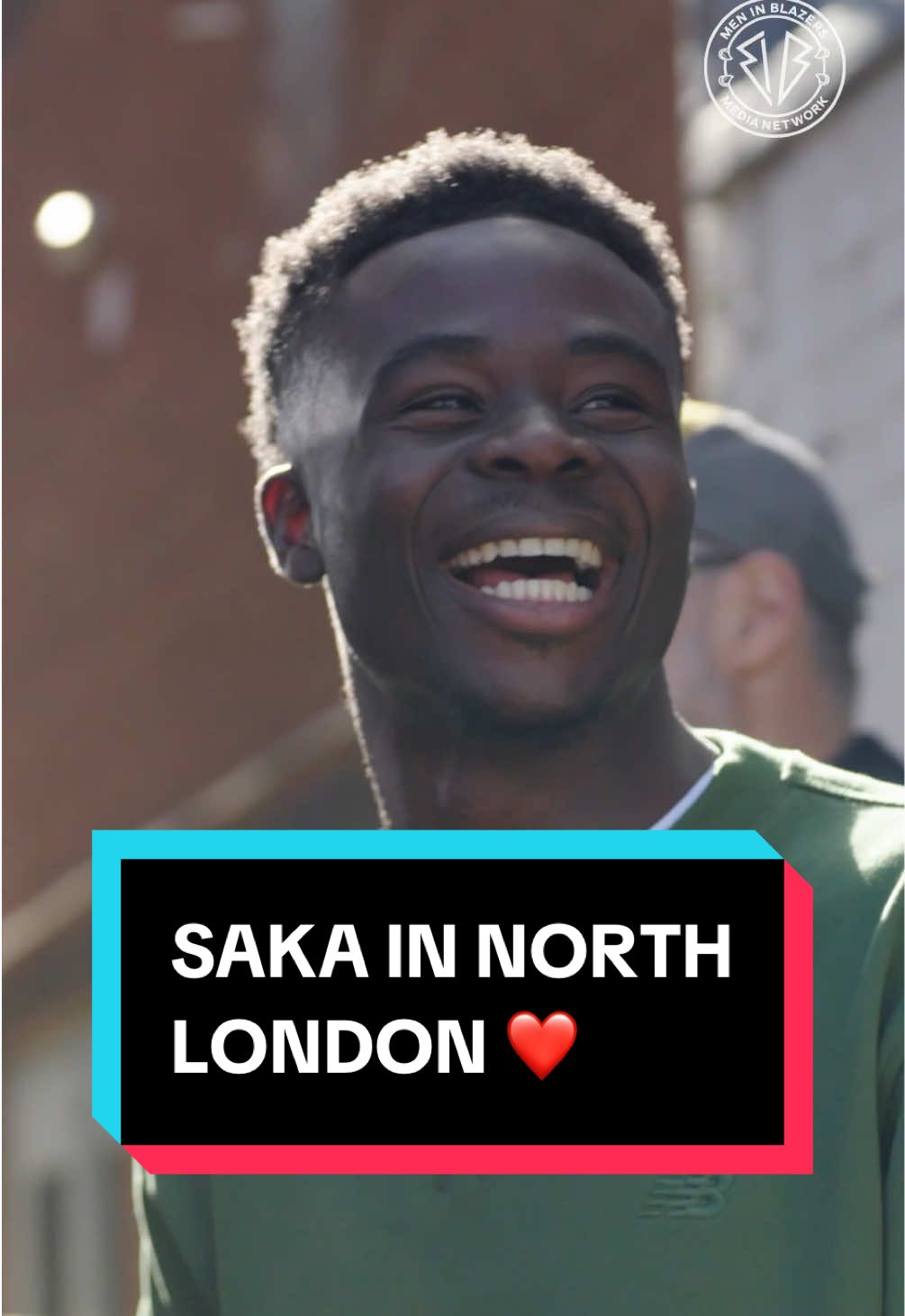 TikTok post by @meninblazers for New Balance. Caption reads: [...] 🎥 Sponsored by our great friends @New....