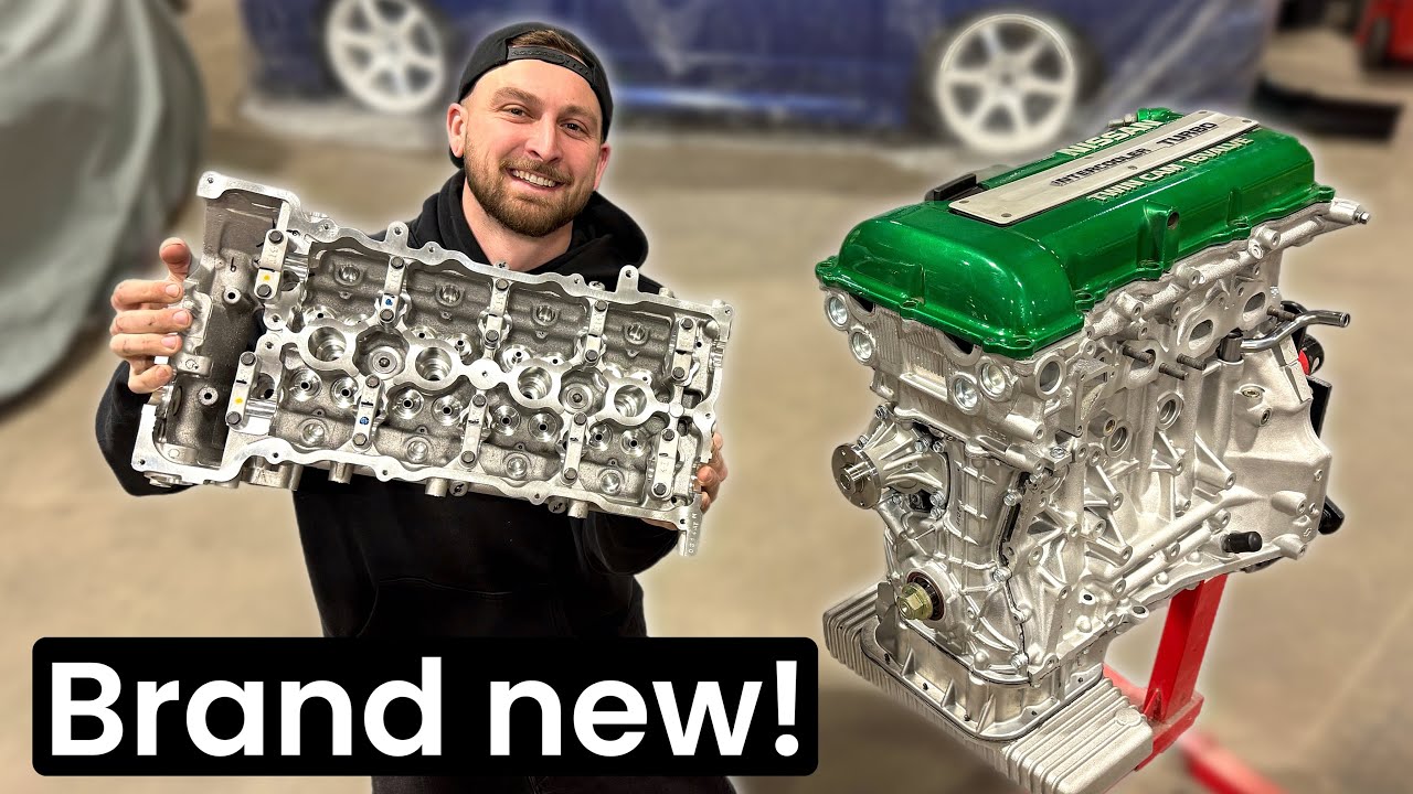 YouTube post by @JimmyOakes for Kelford Cams. Caption reads: Assembling a FULLY built HEAD! - WILD engine....