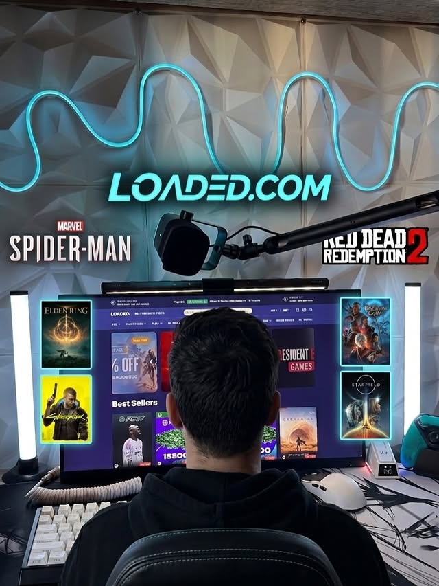 Instagram post by @ncklausz for FanCapitalize. Caption reads: [...] #GameKeys #PCGaming Ad @getloaded....