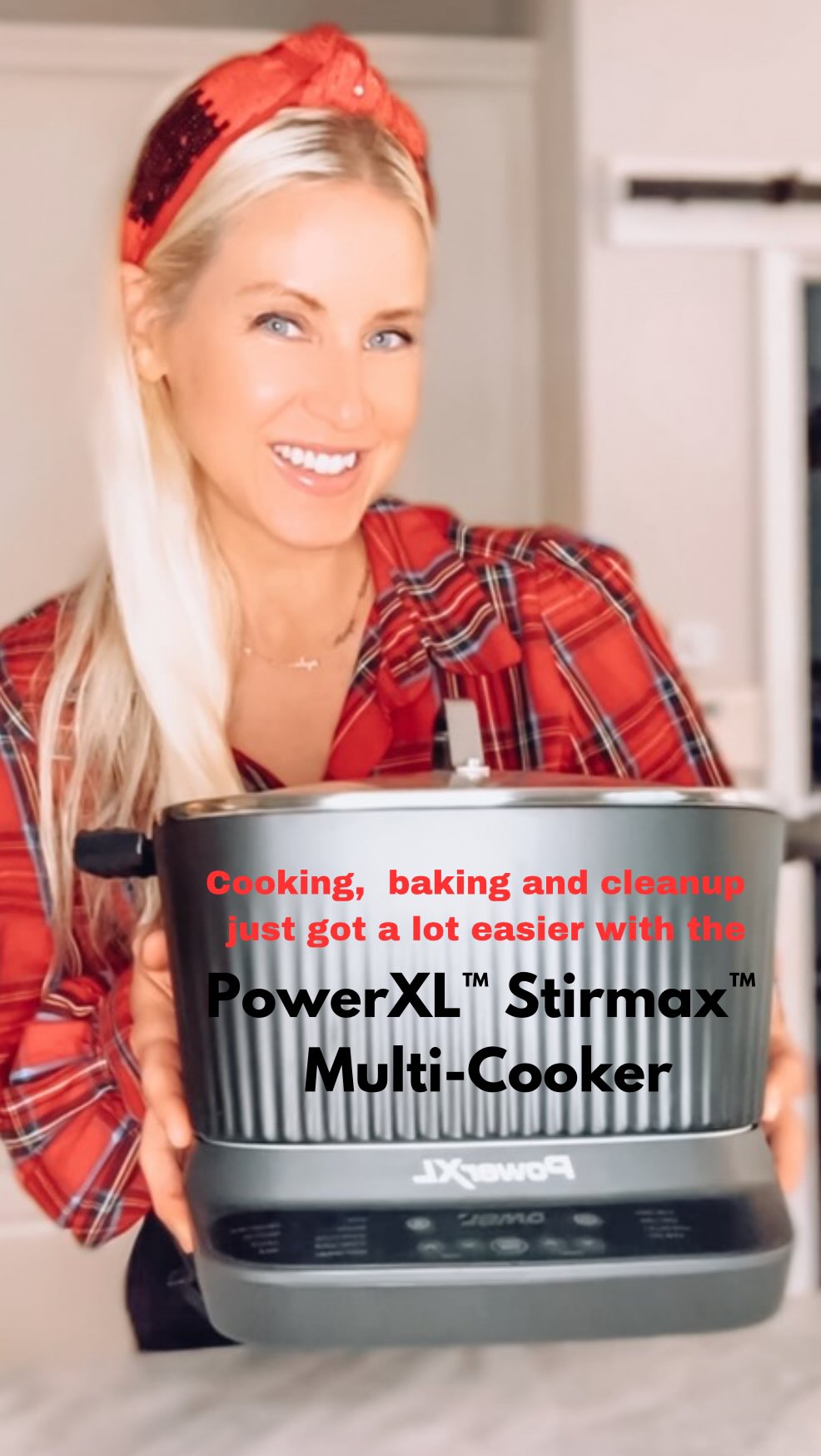 Instagram post by @annikapetra for PowerXL. Caption reads: #ad Save time cooking (and cleaning!) with the....
