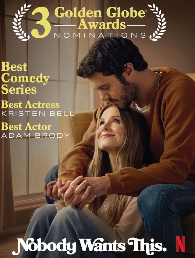 Instagram post by an influencer for Best of Kristen Bell. Caption reads: nominated for the golden globes two years in a....