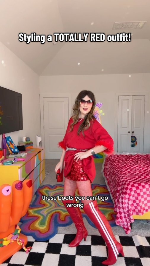 Instagram post by @kaliannakali for KATE HEWKO. Caption reads: THE WEEK OF LOVE PRESENTS TO YOU- a totally red....