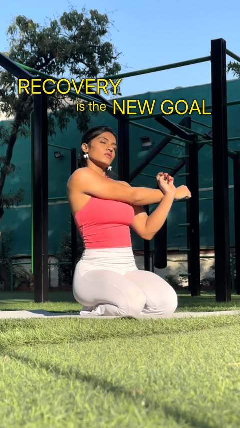 Instagram post by @fitspirit19 for Nykaa. Caption reads: Let’s normalize recovery as part of....