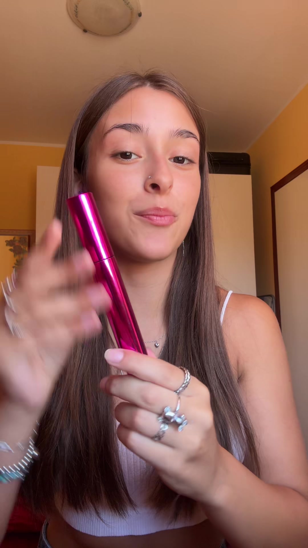 TikTok post by @gaiasavini_ for PUPA Milano. Caption reads: @PUPA Milano ha IL MASCARA🥹.