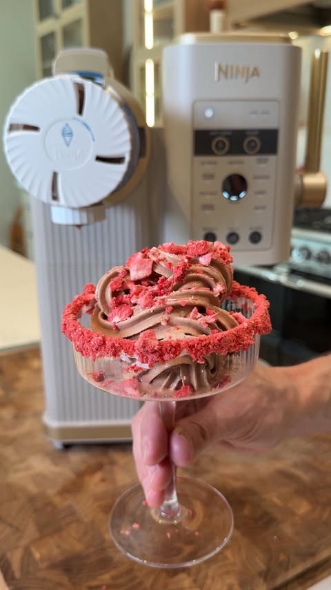 Instagram post by @bobbyparrish for Ninja Kitchen. Caption reads: #NinjaPartner Ice cream CAN be a part of your New....