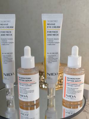 TikTok post by @ofertastiktok21 for NIDA Official. Caption reads: @NIDA #pdrn #retinal #koreanskincare....