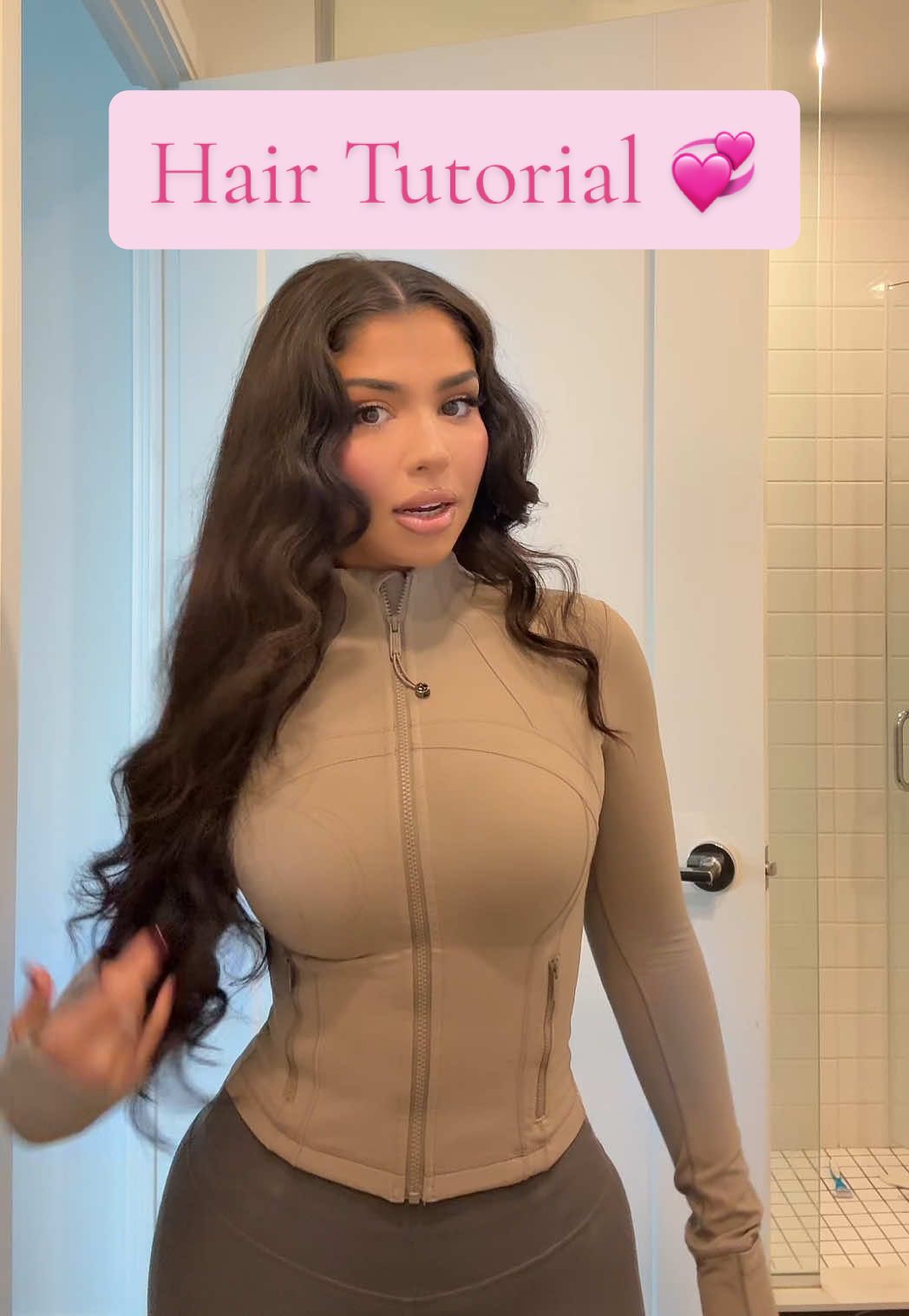 TikTok post by @haj.png for Batiste. Caption reads: Style my hair with me 💞  Used @Batiste dry....