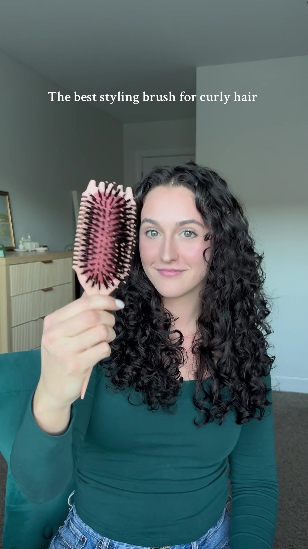 TikTok post by @marysa.lynn for BounceCurl. Caption reads: [...] #curlyhairroutine #curlyhair #curls....