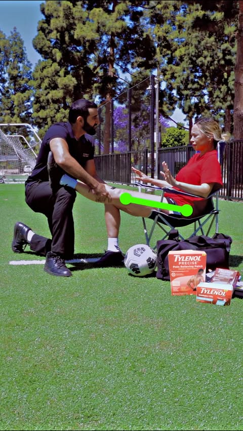 Instagram post by @medspired for TYLENOL. Caption reads: #TYLENOLPartner When you love the game, you feel....